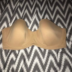 36D Gilligan & O’Malley strapless bra in neutral